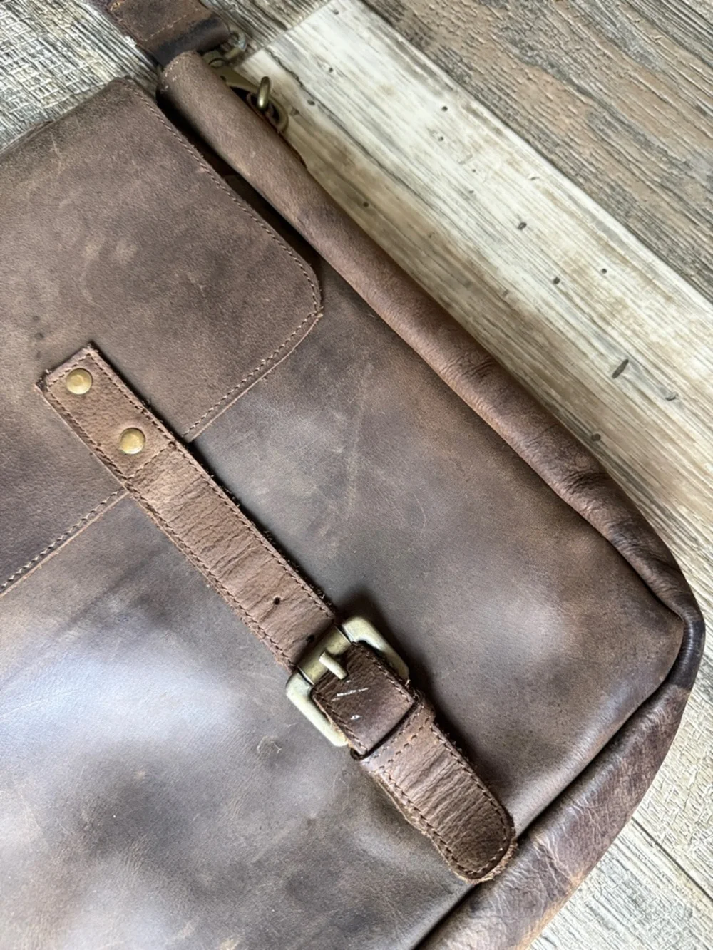 Classic Brown Leather Laptop, Office Bag for Men